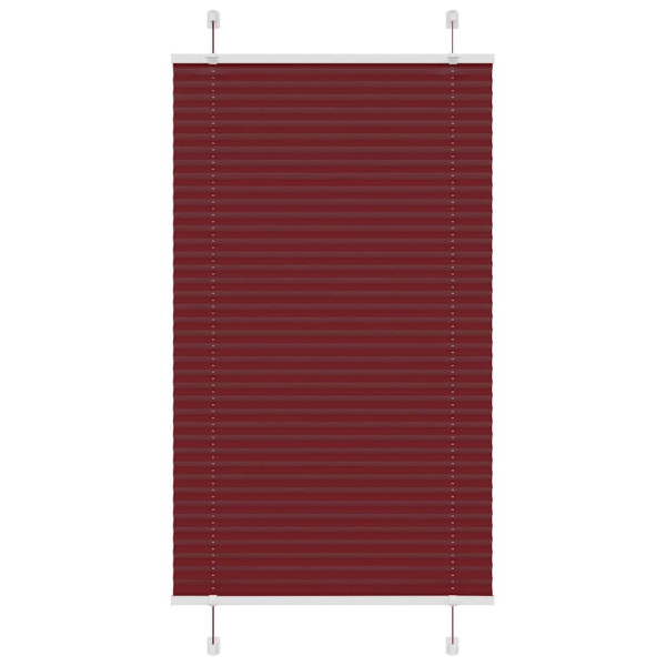 Estor Plisado rojo burdeos 75x100 cm Tela Ancho 74.4 cm D
