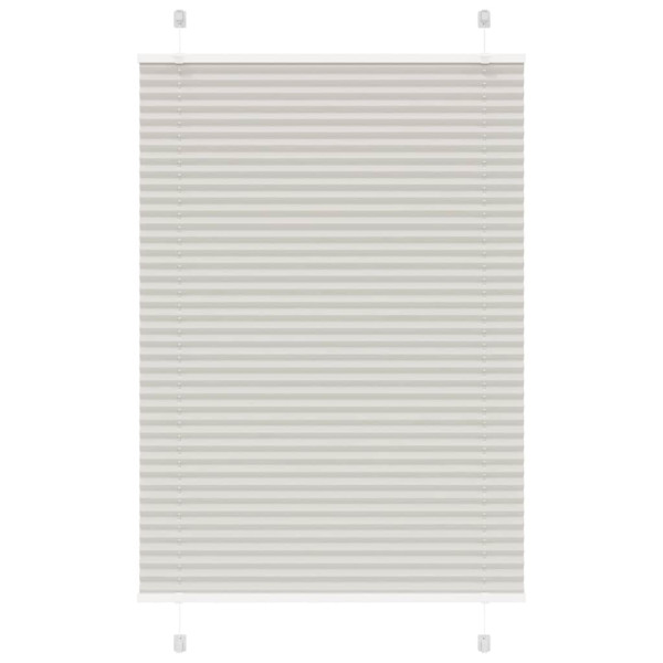 Estor Plisado gris claro 95x150 cm Tela Ancho 94.4 cm Poliéster D