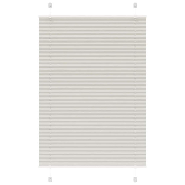 Estor Plisado gris claro 85x150 cm Tela Ancho 84.4 cm Poliéster D