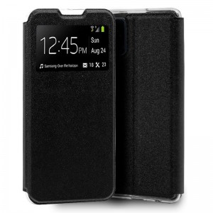 Fundação COOL Capa de Flip para Samsung A715 Galaxy A71 Black Lise D