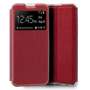 Fundação COOL Capa de Flip para Samsung A715 Galaxy A71 Red Lise D