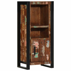 Mueble de baño madera maciza reciclada 40x30x90 cm D