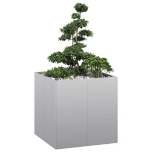 Jardinera 80x80x80 cm de acero galvanizado D