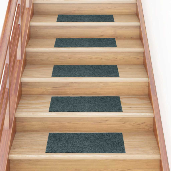 Alfombrillas escaleras autoadhesivas 30uds verde 60x25 cm D