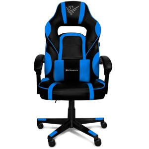 Silla gaming phoenix trophy cuero pu azul D