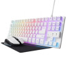 Pack Gaming Trust GTX 794W teclado + mouse + tapete branco 1