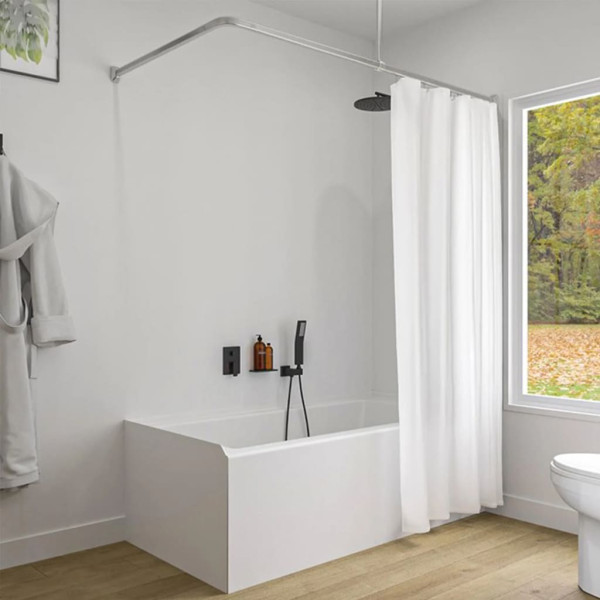 Sealskin Barra de cortina de ducha Easy-Roll aluminio mate Sealskin Barra de cortina de ducha Easy-Roll aluminio mate D