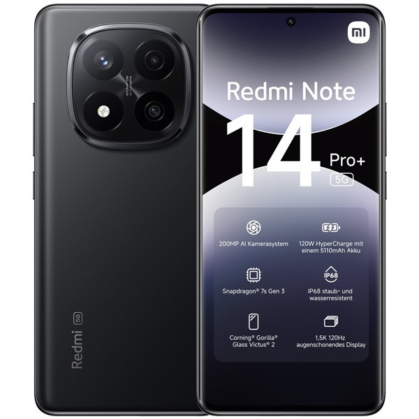 Xiaomi Rojomi Note 14 Pro+ 5G Dual Sim 8GB RAM 256GB Media noche Negro D