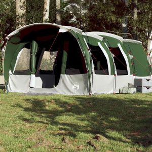 Tienda de campaña familiar túnel 8 personas impermeable verde D