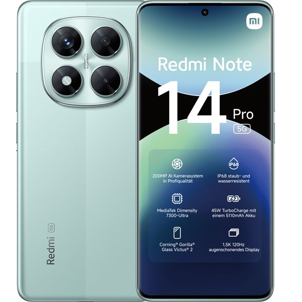 Xiaomi Redmi Note 14 Pro 5G dual sim 8GB RAM 256GB verde D