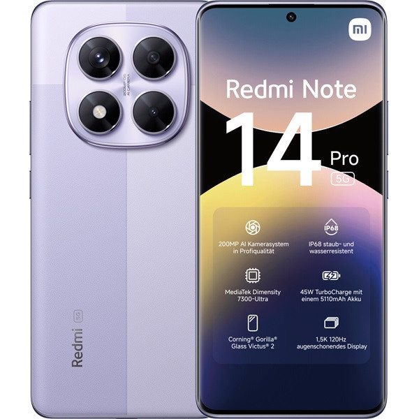 Xiaomi Redmi Note 14 Pro 5G dual sim 12GB RAM 512GB violeta D