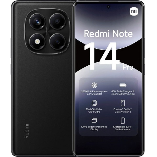 Xiaomi Redmi Note 14 Pro dual sim 8GB RAM 256GB negro D