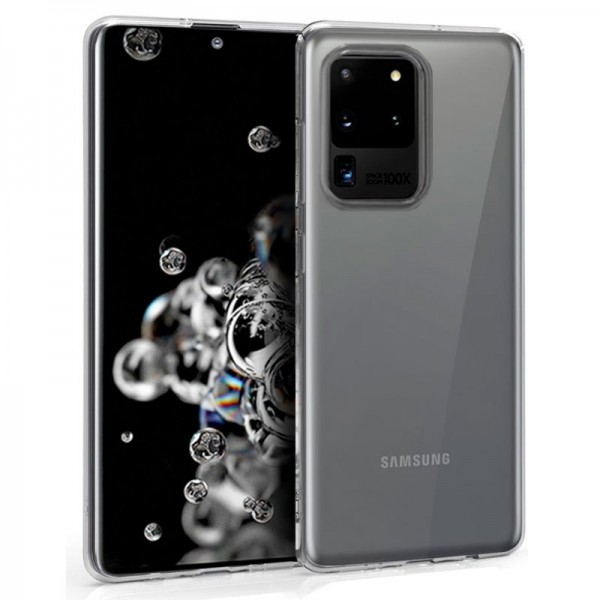 Funda de silicone Samsung G988 Galaxy S20 Ultra 5G (Transparente) D