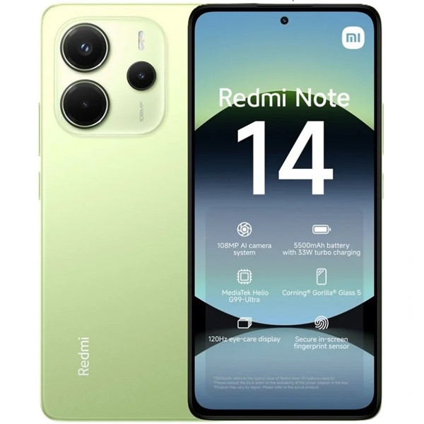 Xiaomi Redmi Note 14 dual sim 8GB RAM 128GB verde Xiaomi Redmi Note 14 dual sim 8GB RAM 128GB verde D