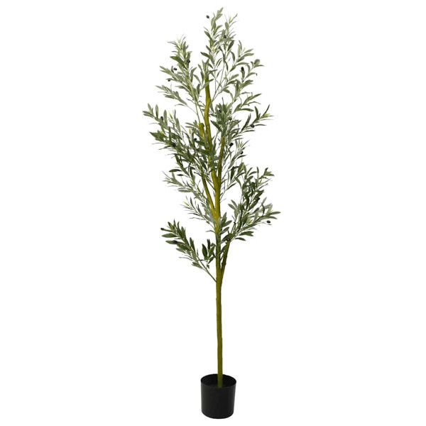 Árbol de olivo artificial con 800 hojas verde 200 cm D