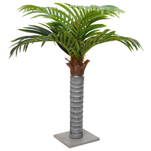 Palmera artificial con 6 hojas verde 100 cm D