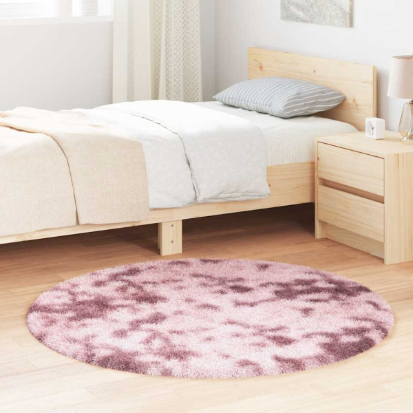 Alfombra de pelo largo NAVARRA rosa polvoriento 120x120 cm D