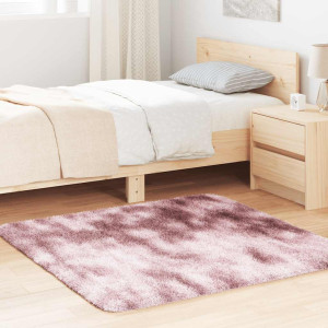 Alfombra de pelo largo NAVARRA rosa polvoriento 120x120 cm D
