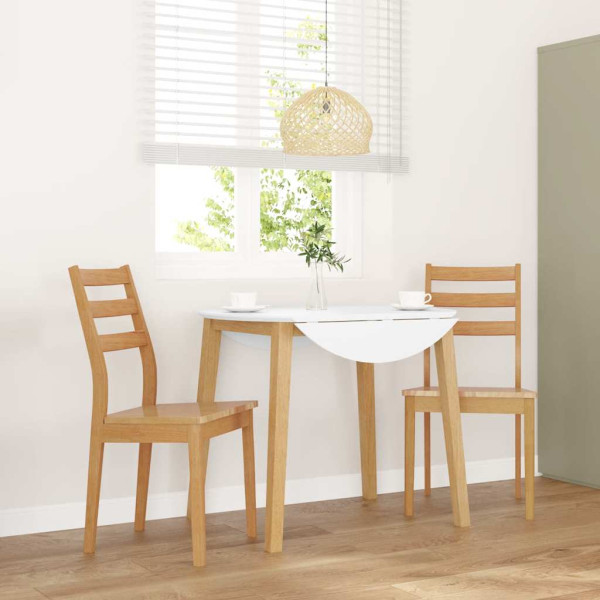 Sillas de comedor 2 uds madera maciza natural caucho Sillas de comedor 2 uds madera maciza natural caucho D