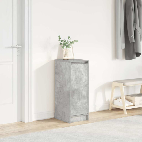 Zapatero gris hormigón 29.5x34x76 cm madera de ingeniería Zapatero gris hormigón 29.5x34x76 cm madera de ingeniería D