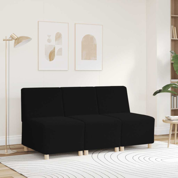 Sofá poltrona preto 55 cm imitação lã cacheada M 3
