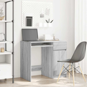 Escritorio Sonoma gris 86x49x76 cm madera de ingeniería D