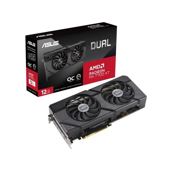 Tarjeta Gráfica Asus Dual Radeon RX 7700 XT OC 12GB GDDR6 D