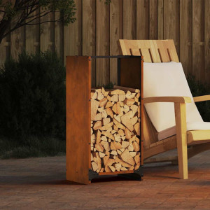 Leñero 40x30x80 cm acero corten D