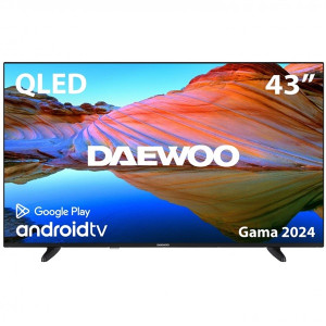 Tv daewoo 43pulgadas qled 4k uhd - 43dm62qa - android tv D