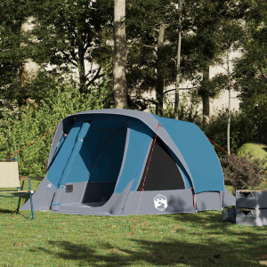 Tenda impermeável para 4 pessoas azul D