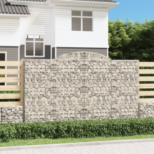Cestas de gaviones 25 uds forma de arco hierro 300x50x180/200cm D