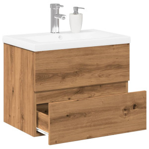 Mueble con lavabo integrado roble artisan D