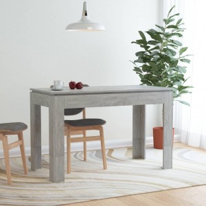 Mesa de jantar de concreto cinza 120x60x76 cm D