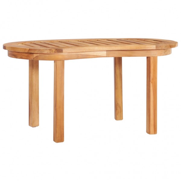 Mesa de centro de madera maciza de teca 90x50x45 cm D