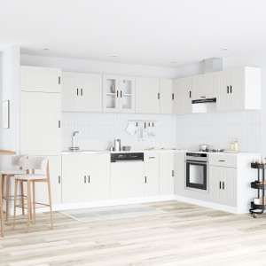Gabinete de Lavabo 'Porto' con Lavabo Blanco 80x46x84.5 cm de Madera D