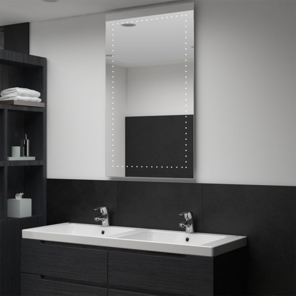 Espejo de pared de baño con LED 60x100 cm D