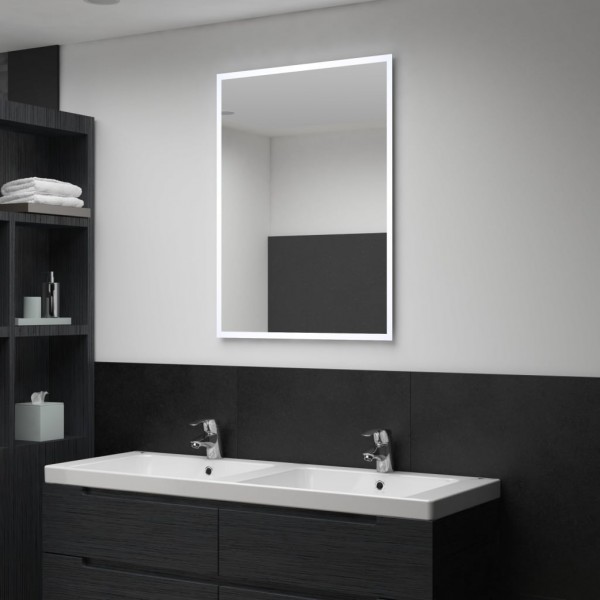 Espelho de parede de banheiro com LED 60x80 cm D