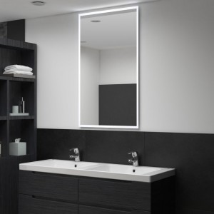 Espejo de pared de baño con LED 60x100 cm D