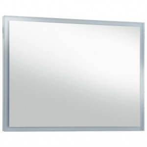 Espejo de pared de baño con LED 100x60 cm H