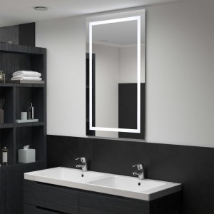 Espejo de baño con LED y sensor táctil 60x100 cm D