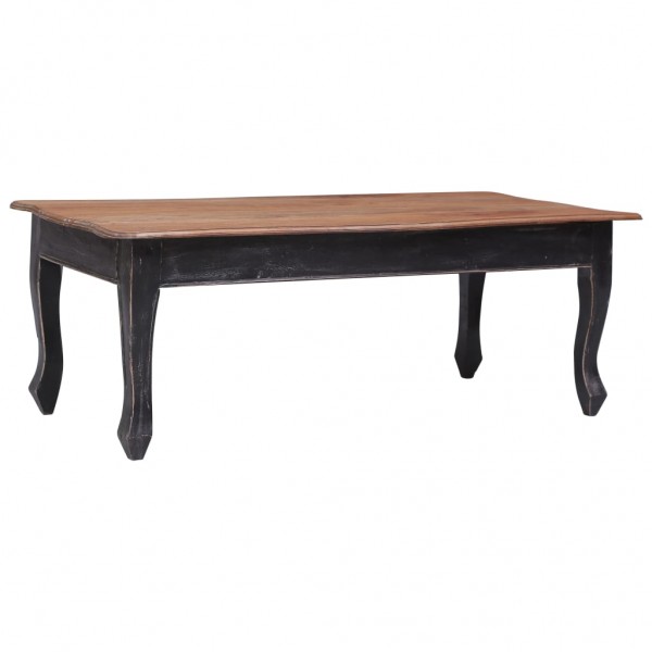 Mesa de centro de madera maciza de caoba negra 120x60x45 cm D