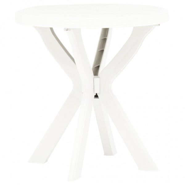 Mesa de jantar branco plástico Ø70 cm D