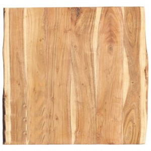 Área de mesa de madeira maciça de acácia 58x ((50-60) x 3,8 cm D