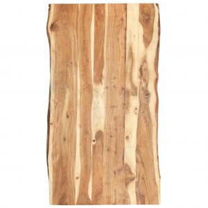 Superficie de mesa de madera maciza de acacia 118x(50-60)x3.8cm D