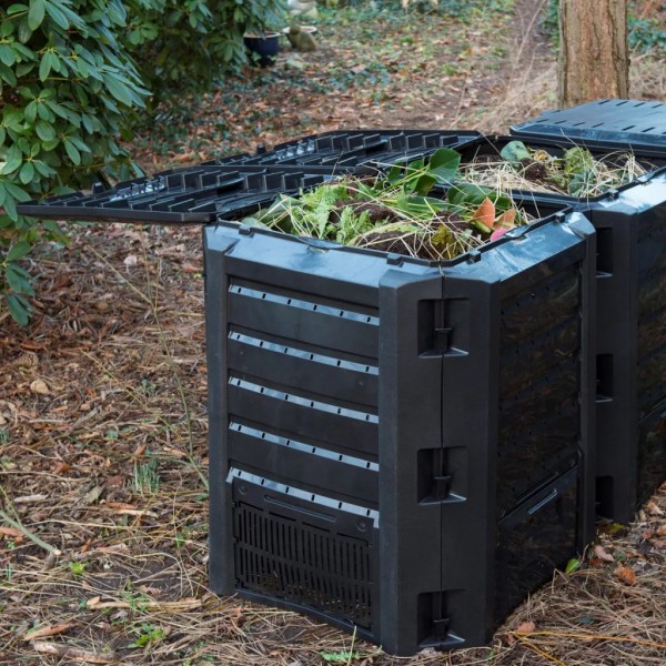Nature contenedor térmico para compost 1200 L color negro 6071483 D
