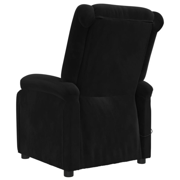 Sillón de masaje de terciopelo negro M 5