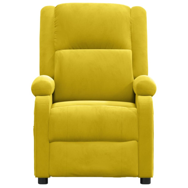 Sillón de masaje de terciopelo amarillo M 3