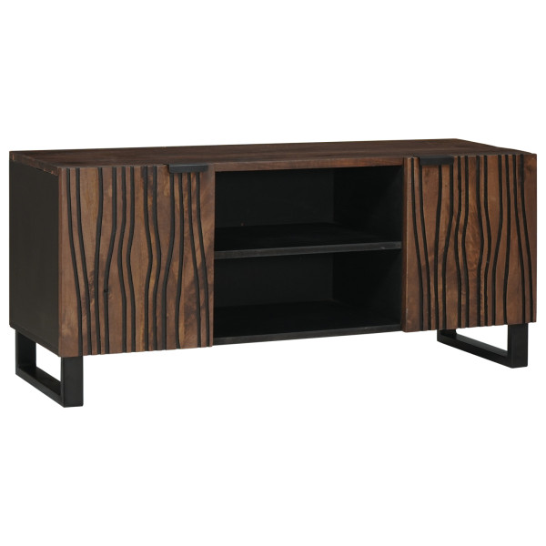 Armario de TV 105x33.5x46 cm Madera Maciza de Nogal D
