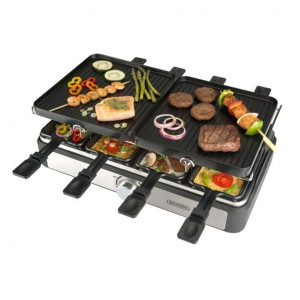 Plancha de asar Bourgini gourmette raclette grill plus negro H