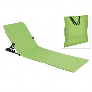 HI Cadeira de praia dobrável de PVC verde D